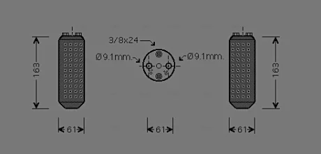 Осушувач кондиціонера Mitsubishi L200 (05-), Pajero Sport (08-)/Nissan Navara (97-), Almera (95-) AVA AVA QUALITY COOLING DND037