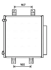 Радіатор кодиціонера CLEVER FIT AVA QUALITY COOLING DU5076D