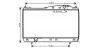 Радіатор охолодження двигуна Chevrolet Epica (06-) MT AVA AVA QUALITY COOLING DW2054 (фото 1)