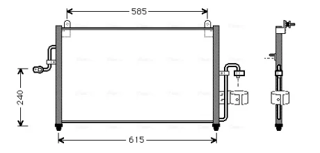 Автозапчасть AVA QUALITY COOLING DW5011