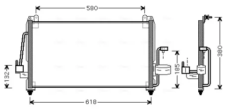 Радіатор кодиціонера AVA QUALITY COOLING DW5040