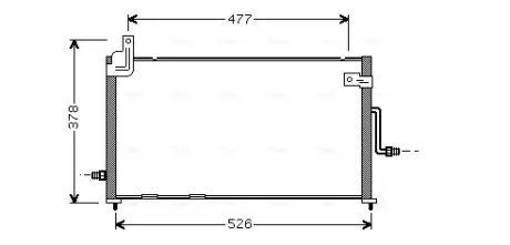 Радіатор кодиціонера AVA QUALITY COOLING DW5044