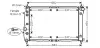 Радіатор, Система охолодження двигуна AVA QUALITY COOLING DWA2068 (фото 1)