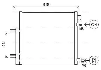 Радіатор кодиціонера CLEVER FIT AVA QUALITY COOLING DWA5140D