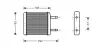 Теплообмінник, система опалення салону AVA QUALITY COOLING DWA6024 (фото 1)