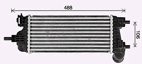 Інтеркулер AVA QUALITY COOLING FD4662