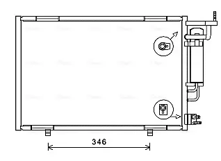Радіатор кодиціонера AVA QUALITY COOLING FD5583D