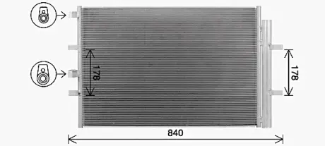 Радіатор кодиціонера AVA QUALITY COOLING FD5675D