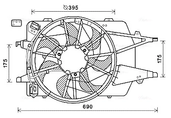 Вентилятор AVA QUALITY COOLING FD7577