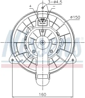 Вентилятор обігрівача Ford Transit (14-), Transit Custom (13-) AVA AVA QUALITY COOLING FD8727