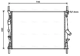 Автозапчасть AVA QUALITY COOLING FDA2589