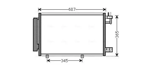 Радіатор кондиціонера Ford Fiesta VI (08-) AVA AVA QUALITY COOLING FDA5439D