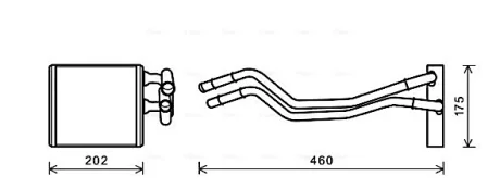 AVA Радіатор пічки FORD FIESTA (2009) 1.6 TDCI AVA QUALITY COOLING FDA6455
