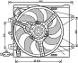 AVA FIAT Вентилятор радіатора 500 0.9/1.4 07- AVA QUALITY COOLING FT7564 (фото 1)