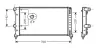 Радіатор, Система охолодження двигуна AVA QUALITY COOLING FTA2250 (фото 1)