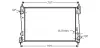 Радіатор охолодження двигуна Fiat Doblo 10> 1,6-2,0 MJet MT AC+/-, Opel Combo 1,6-2,0 CDTI 12> AC+/- AVA AVA QUALITY COOLING FTA2312 (фото 1)