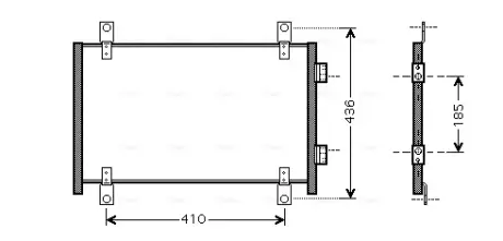Радіатор кондиціонера Citroen Jumper/Peugeot Boxer/Fiat Ducato (02-) AVA AVA QUALITY COOLING FTA5302
