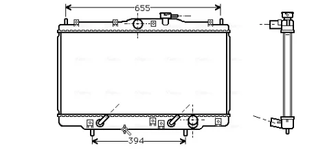 Автозапчасть AVA QUALITY COOLING HD2071