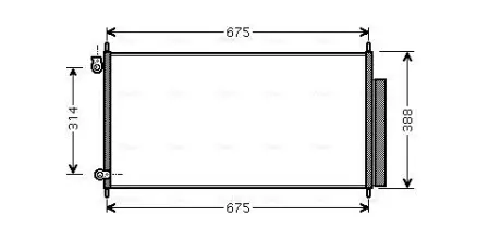 Радіатор кондиціонера Honda Accord 2,0-2,4i 03>08 AVA AVA QUALITY COOLING HD5185D