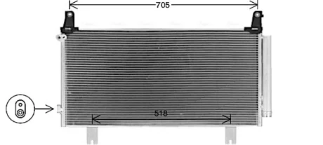 Радиатор кондиционера Honda CR-V (17-) 2.0 E-CVT HYBRID AVA AVA QUALITY COOLING HD5323D