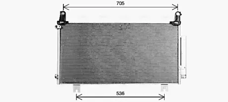 AVA HONDA Радіатор кондиціонера (конденсатор) CR-V IV 2.4 15- AVA QUALITY COOLING HD5328D