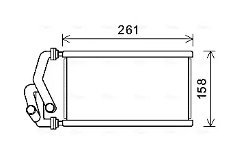 Радіатор обігрівача салону Honda Civic (05-13), CR-V (06-12) AVA AVA QUALITY COOLING HDA6294