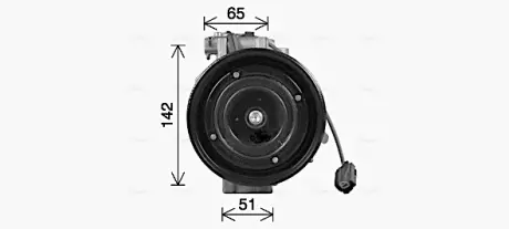 AVA HONDA Компресор кондиціонера ACCORD VII 2.0, 2.4 03- AVA QUALITY COOLING HDAK322