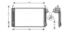 Радіатор кондиціонера Hyundai Terracan (01-), Trajet (99-) AVA AVA QUALITY COOLING HY5071D (фото 1)