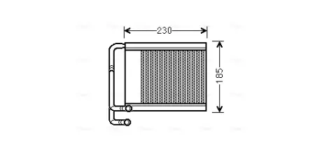 Теплообмінник, система опалення салону CLEVER FIT AVA QUALITY COOLING HY6313