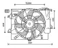 AVA HYUNDAI Вентилятор радіатора (з дифузором) ACCENT i25 10-, SOLARIS 10-, VELOSTER 1.6 11-, KIA AVA QUALITY COOLING HY7546 (фото 1)