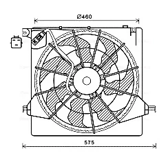 Автозапчасть AVA QUALITY COOLING HY7562