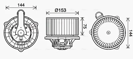 Автозапчасть AVA QUALITY COOLING HY8450