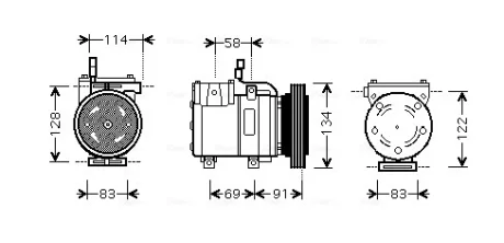 AVA Компресор HYUNDAI GETZ (2002) 1.6 (AVA) (вир-во AVA) AVA QUALITY COOLING HYAK199