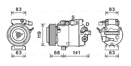 Автозапчасть AVA QUALITY COOLING HYK342