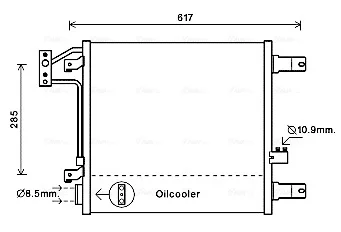 Радіатор кодиціонера CLEVER FIT AVA QUALITY COOLING JE5057