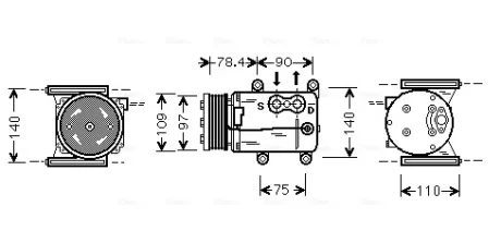 Компресор кондицiонера CLEVER FIT AVA QUALITY COOLING JRAK025