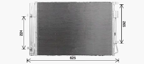 Радіатор кодиціонера CLEVER FIT AVA QUALITY COOLING KA5341D