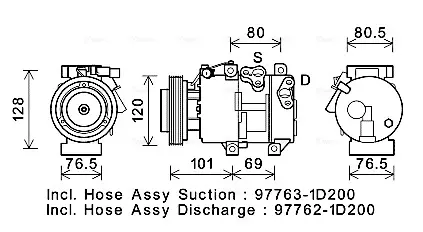 Компресор AVA QUALITY COOLING KAK275