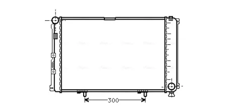 Автозапчасть AVA QUALITY COOLING MS2078