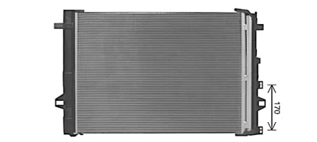Радиатор кондиционера MB A-Class W176, B-Class W242, W246, CLA W117, GLA X156 (M AVA QUALITY COOLING MS5716D