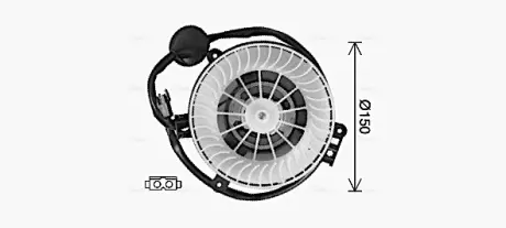 AVA DB Компресор салону W124 AVA QUALITY COOLING MS8771