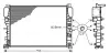 Радіатор, Система охолодження двигуна AVA QUALITY COOLING MSA2342 (фото 1)