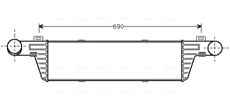 Інтеркулер MB E-Class W210 (98-) AVA AVA QUALITY COOLING MSA4224
