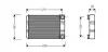 Радіатор обігрівача салону MB C203 00>07 AVA AVA QUALITY COOLING MSA6312 (фото 1)
