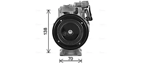 Компрессор кондиционера MB C-Class W204 (07-), E-Class W211, W212 (02-) 3.0CDi (AVA QUALITY COOLING MSAK746