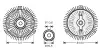 AVA DB віскомуфта вентилятора радіатора W124/126 2.8/3.6 AVA QUALITY COOLING MSC416 (фото 1)