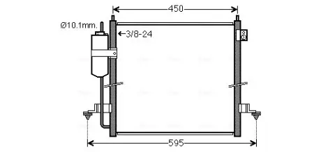 AVA MITSUBISHI Радіатор кондиціонера (конденсатор) L200 07- AVA QUALITY COOLING MT5239D
