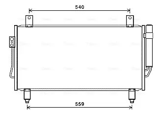Радіатор кондиціонера MITSUBISHI OUTLANDER 12-(AVA) AVA QUALITY COOLING MT5252D