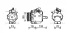 AVA MITSUBISHI Компресор кондиціонера COLT VI 1.1, 1.3, 1.5 04- AVA QUALITY COOLING MTAK224 (фото 1)