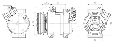 Автозапчасть AVA QUALITY COOLING MTAK295